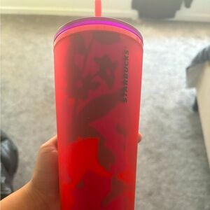 Red Flower Starbucks Cup. Never been used, venti size